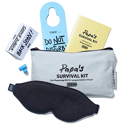 Papa Survival Kit - Das Powernap Kit Geschenk für ausgeschlafene Papas und werdende Väter