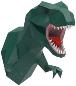 T-Rex 3D Kopf Wand Männergeschenk